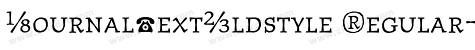 JournalTextOldstyle Regular字体转换